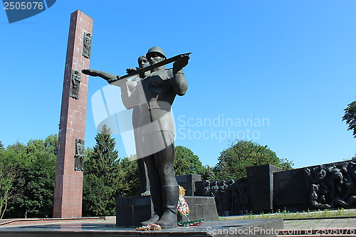 Image of Monument to the lost soldiers in Lvov city