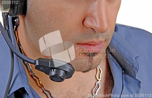 Image of Headshot with headphone.