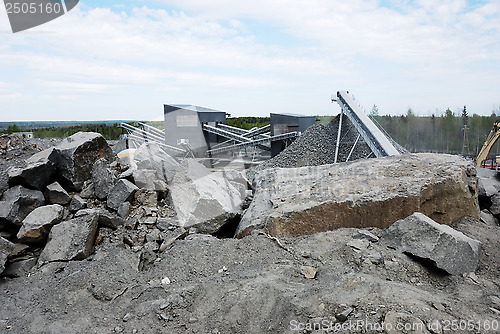 Image of making of crushed stone 