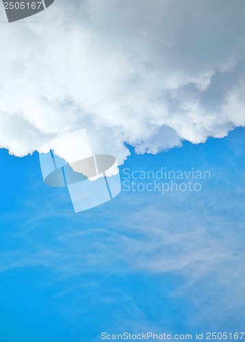 Image of blue sky and white cloud