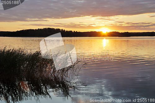 Image of view of the sunset in Finland
