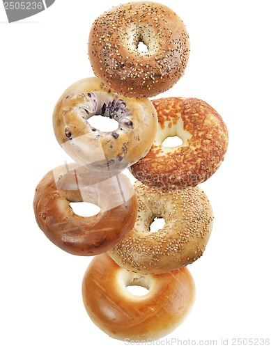 Image of Bagels Isolated On White Background 