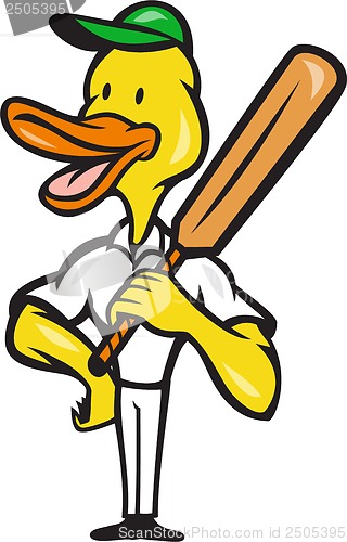Image of Duck Cricket Player Batsman Standing