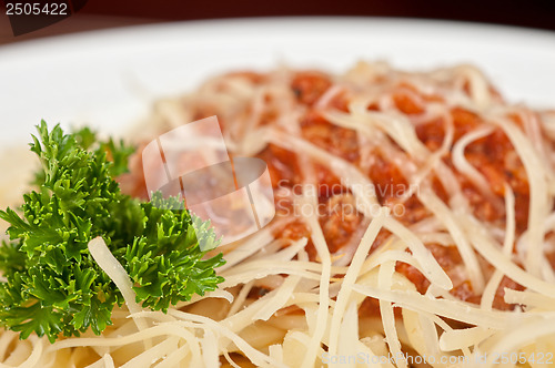 Image of pasta with meat