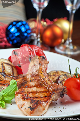 Image of meat with vegetable