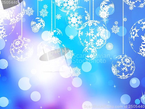 Image of Elegant blue christmas background. EPS 10