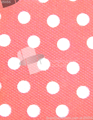 Image of White Spots, Pink Background