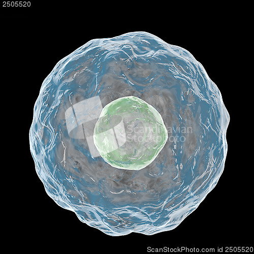 Image of Digital illustration of CELL isolated on black background.