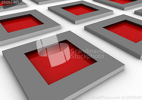 Image of red windows