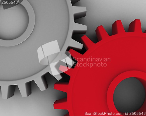 Image of Close-up of Machine Gears