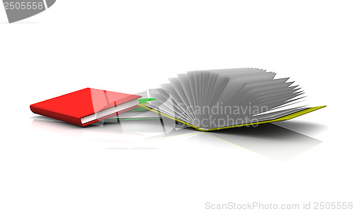 Image of Isolated colorful book.