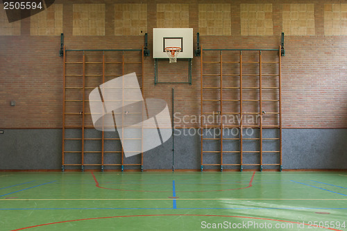 Image of Interior of a gym at school