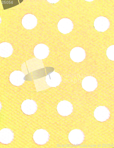 Image of White Spots, Yellow background