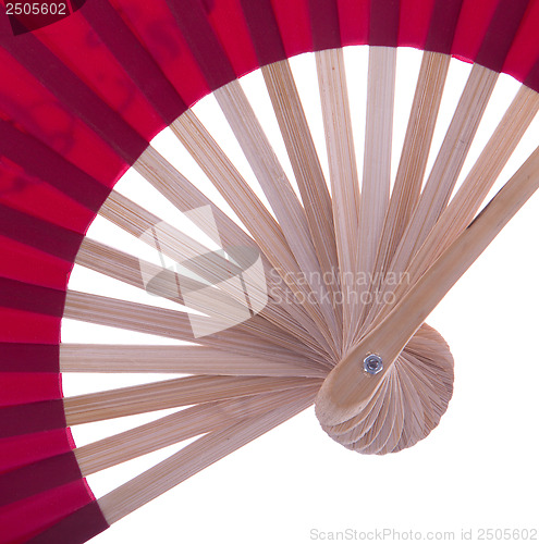 Image of Red fan isolated 