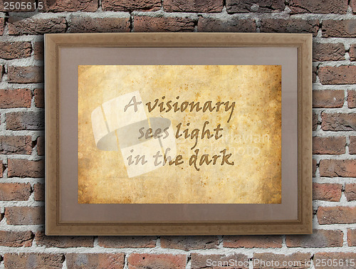 Image of Visionary sees light in the dark