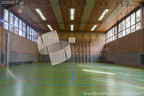 Image of Interior of a gym at school