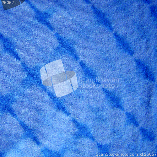 Image of Blue Tie-dyed fabric