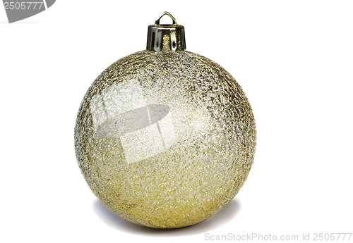 Image of Decoration for the Christmas tree - white ball.