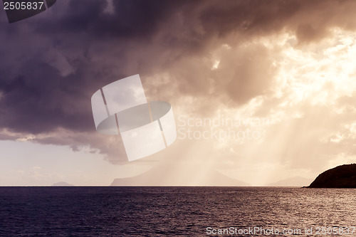 Image of sunset ocean