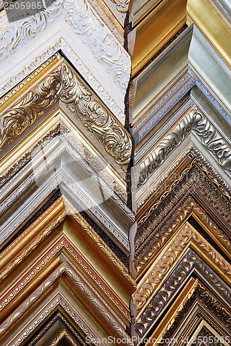 Image of several frames richly decorated 