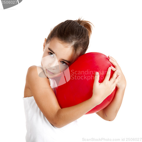 Image of Girl with a red balloon