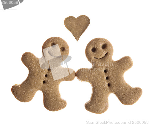 Image of Gingerbread cookies in love