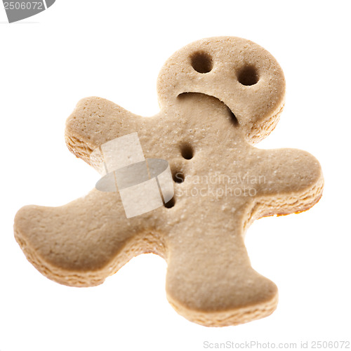 Image of Sad Gingerbread man cookie