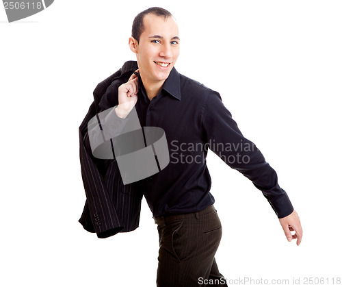 Image of Businessman walking