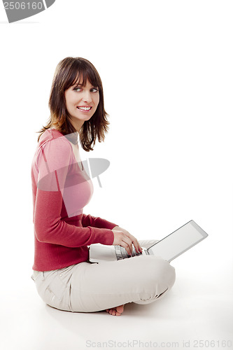 Image of Working with a laptop
