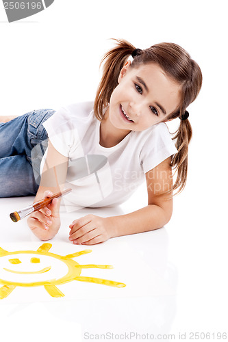 Image of Painting a happy sun