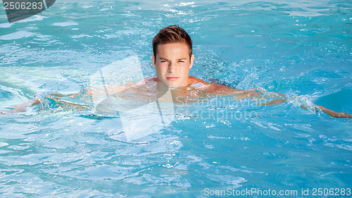 Image of man swimming