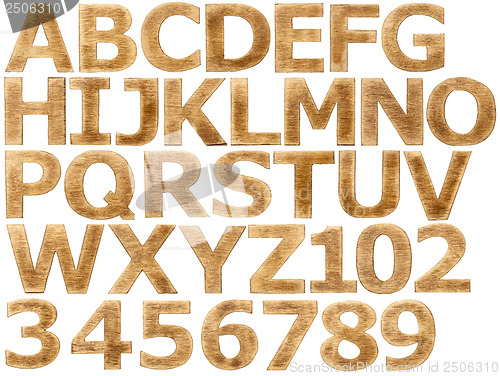 Image of Wooden alphabet