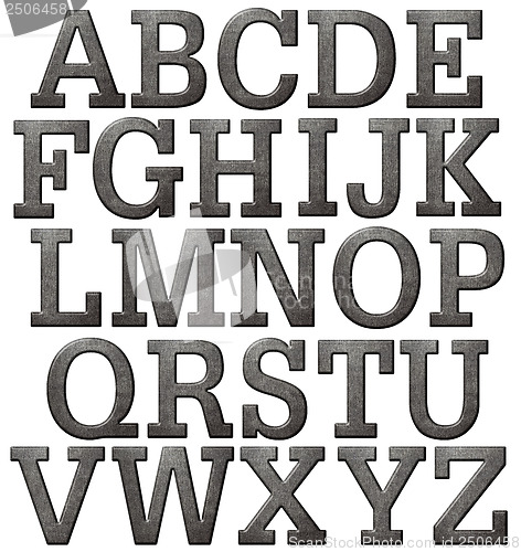 Image of Metal alphabet