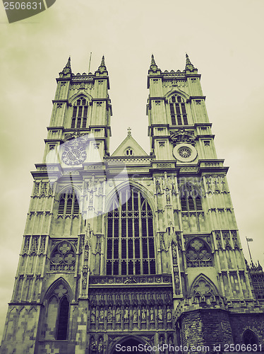 Image of Vintage sepia Westminster Abbey