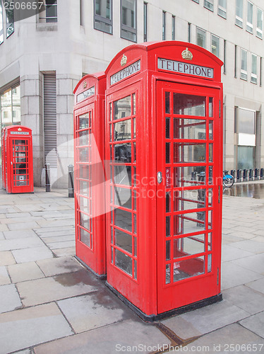 Image of London telephone box