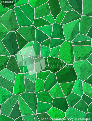 Image of Broken tiles mosaic floor or wall. Background texture