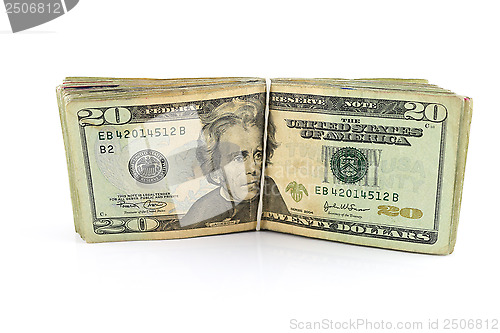 Image of Stack of $20  bills
