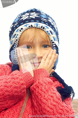 Image of Little girl portrait outdoors