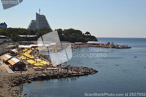 Image of Sanatorium beach "A gold bay" in Anapa