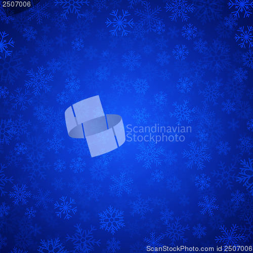 Image of blue snowflakes