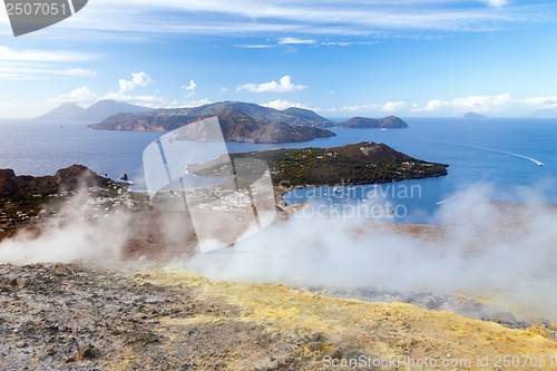 Image of Lipari Islands active volcano