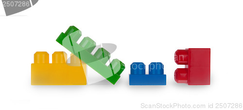 Image of Colorful plastic bricks