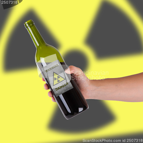 Image of Hand holding a bottle