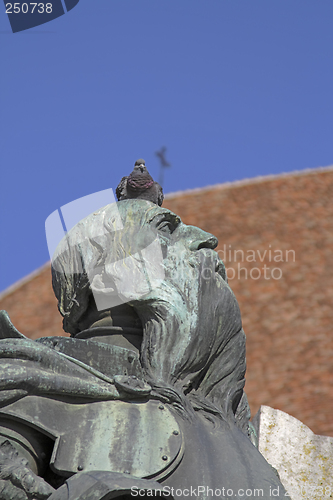 Image of Warrior statue-detail