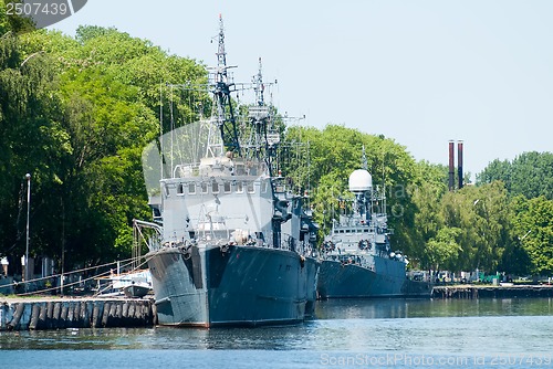 Image of Russian battle ships