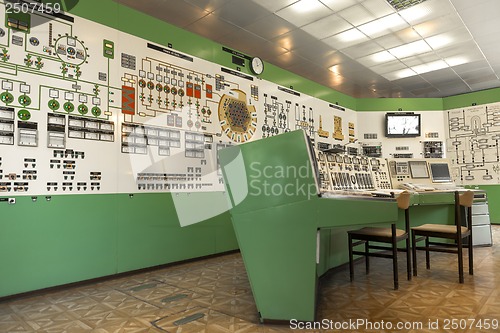 Image of Control panel of a power plant