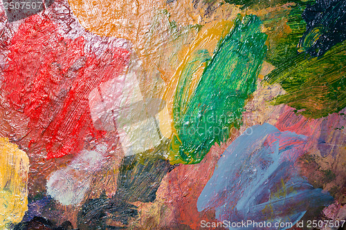 Image of Painters palette closeup