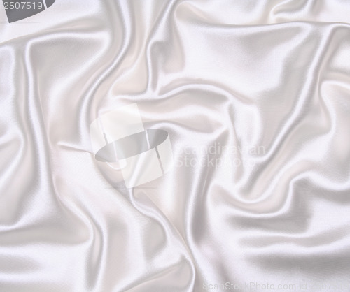 Image of Smooth elegant white silk as wedding background