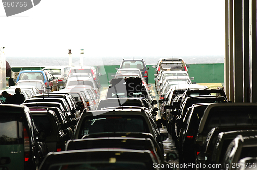 Image of Cars on a ferry