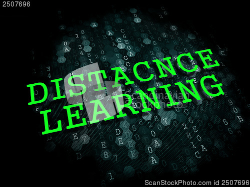 Image of Distance Learning. Business Educational Concept.